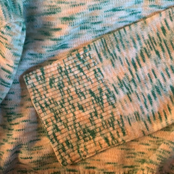 🆕 LC Lauren Conrad Green Space Dye Bell Sleeve - Picture 3 of 4